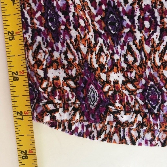 Dressbarn Palazzo Pants Flowy Boho Wide Leg Elastic Ikat Womens Size 1X Plus - Picture 10 of 13